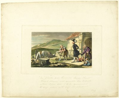 Doctor Syntax Meditating on the Tomb Stones, from The Tour of Doctor Syntax by Thomas Rowlandson