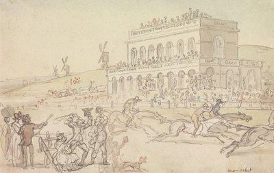 Doctor Syntax Loses His Money on the Race Ground at York by Thomas Rowlandson