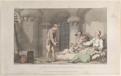 Domestic Arrangements in Prison, from The Vicar of Wakefield by Thomas Rowlandson