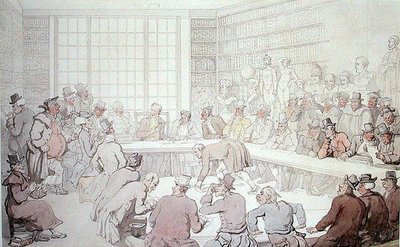 Dr Syntax at an Auction by Thomas Rowlandson