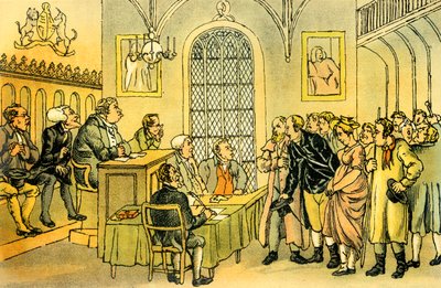 Dr Syntax in a Court of Justice by Thomas Rowlandson