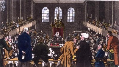 Dr Syntax in the House of Commons by Thomas Rowlandson