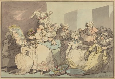 Dressing for a Birthday, 1788 by Thomas Rowlandson