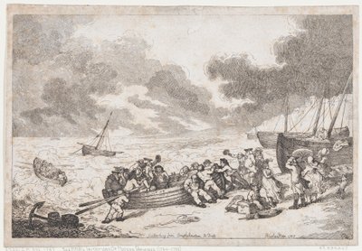 Embarking from Brighthelmstone to Dieppe by Thomas Rowlandson