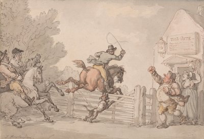 Evading the Toll by Thomas Rowlandson