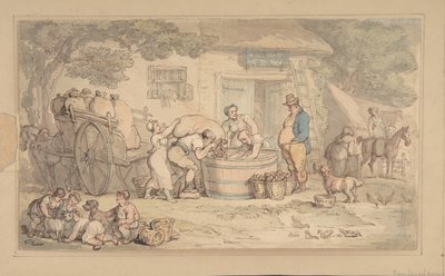 Farming Scene by Thomas Rowlandson