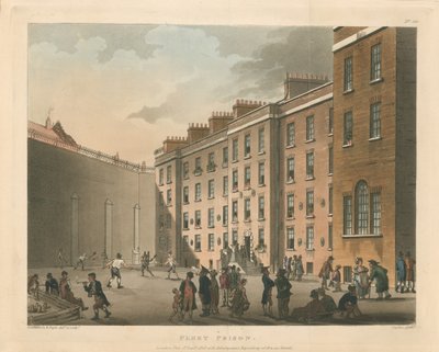 Fleet Prison, 1808 by Thomas Rowlandson