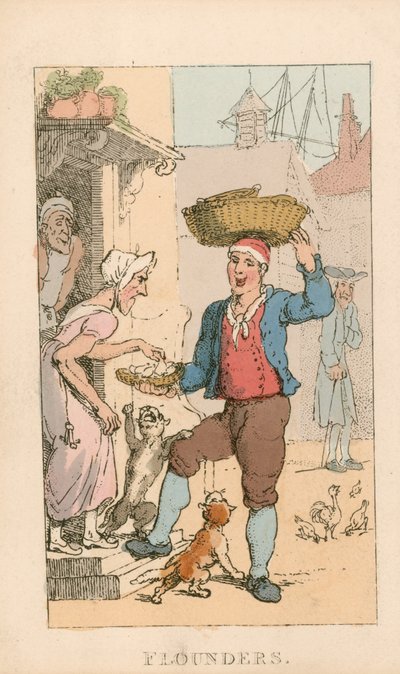 Flounders by Thomas Rowlandson
