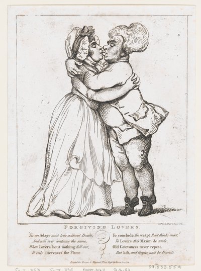 Forgiving Lovers by Thomas Rowlandson