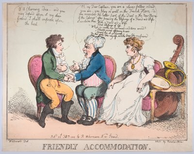 Friendly Accommodation, February 25, 1802 by Thomas Rowlandson