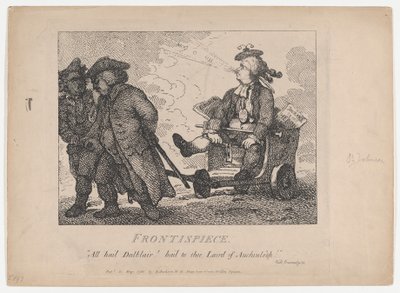 Frontispiece Picturesque Beauties of Boswell, Part the First by Thomas Rowlandson