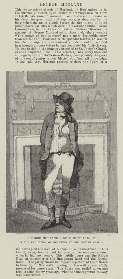 George Morland by Thomas Rowlandson