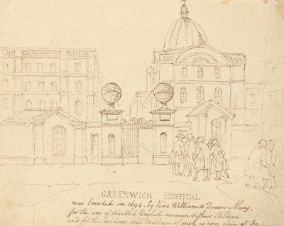 Greenwich Hospital by Thomas Rowlandson
