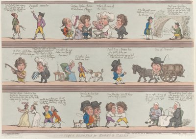 Grotesque Borders for Rooms & Halls, [October 20, 1800], reprint by Thomas Rowlandson