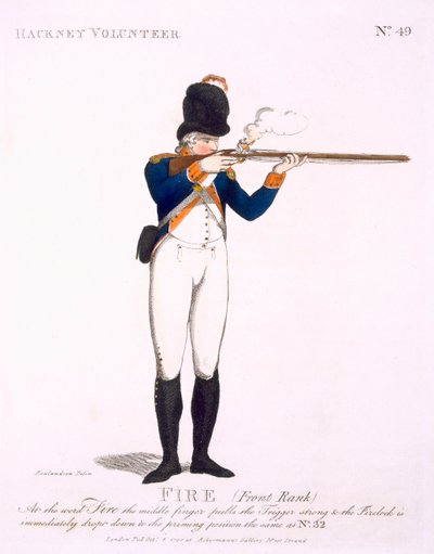 Hackney Volunteer, Plate 49 from 