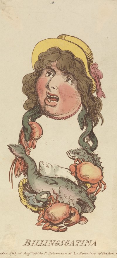 Heads: Billingsgatina by Thomas Rowlandson
