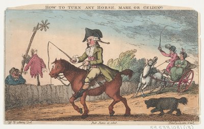 How to Turn Any Horse, Mare, or Gelding by Thomas Rowlandson