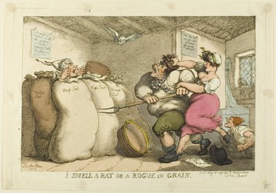 I Smell a Rat or a Rogue in Grain by Thomas Rowlandson