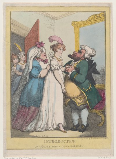 Introduction, or Moses with a Good Bargain by Thomas Rowlandson