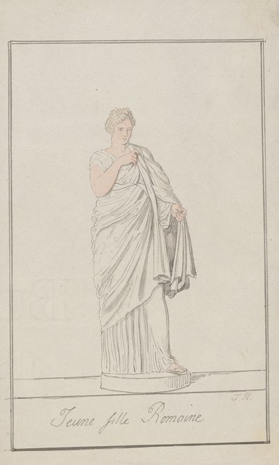 Roman Girl by Thomas Rowlandson