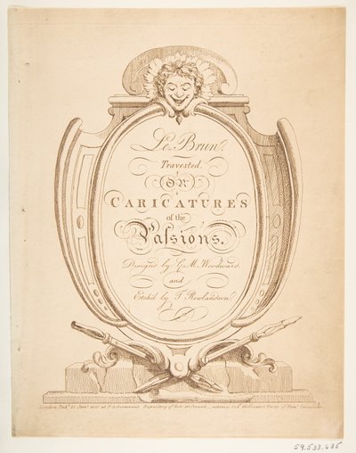Le Brun Travested, or Caricatures of the Passions, January-February 1800 by Thomas Rowlandson