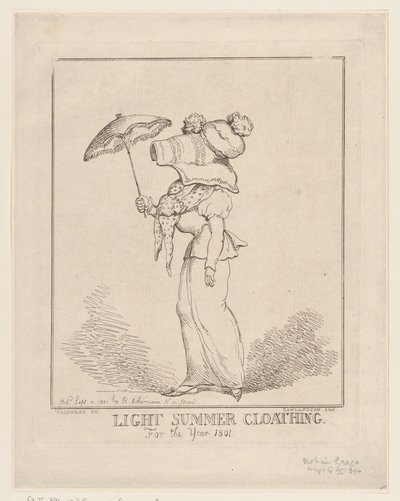 Light Summer Clothing by Thomas Rowlandson