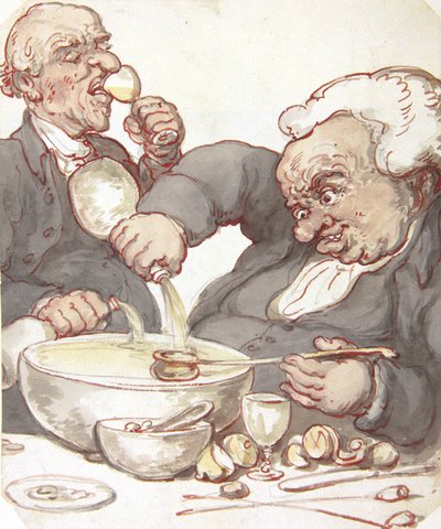 Mixing the Punch by Thomas Rowlandson