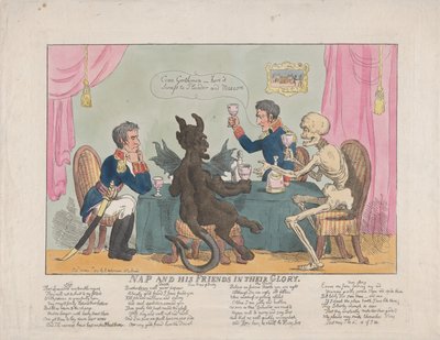 Nap and His Friends in their Glory, October 1, 1813 by Thomas Rowlandson