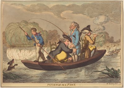 Patience in a Punt by Thomas Rowlandson