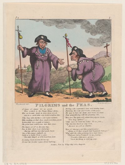 Pilgrims and the Peas, May 1, 1807 by Thomas Rowlandson