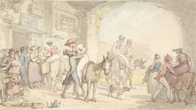 Pleasure of a Poste aux Anes, from Sentimental Travels by Thomas Rowlandson