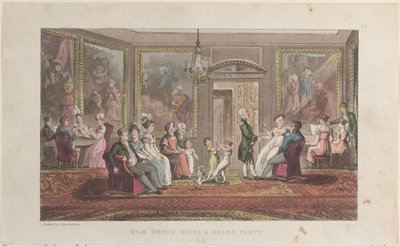 Quae Genus Gives a Grand Party, from The History of Johnny Quae Genus by Thomas Rowlandson