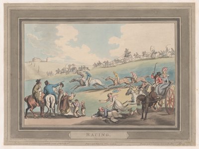 Racing [The Start] by Thomas Rowlandson