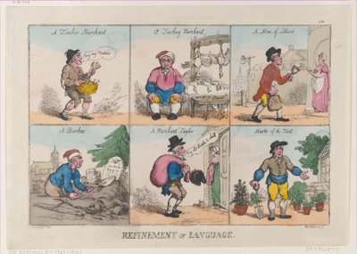 Refinement of Language by Thomas Rowlandson