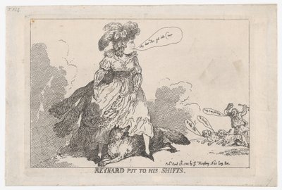 Reynard Put To His Shifts by Thomas Rowlandson