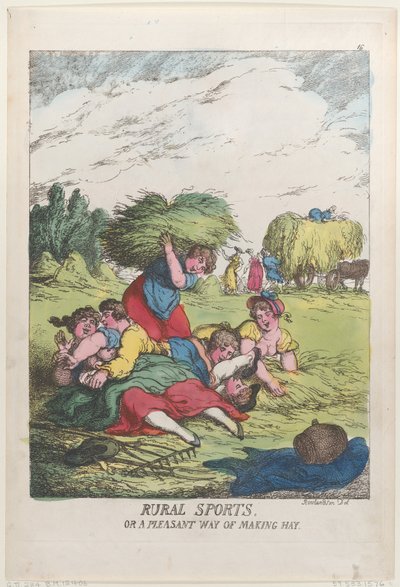 Rural Sports, or a Pleasant Way of Making Hay by Thomas Rowlandson