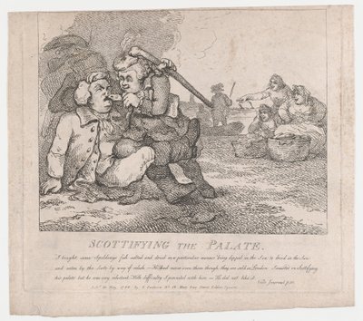 Scottifying the Palate Picturesque Beauties of Boswell, Part the First, May 30, 1786 by Thomas Rowlandson