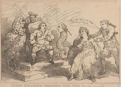 Secret Influence Directing the New Parliament by Thomas Rowlandson