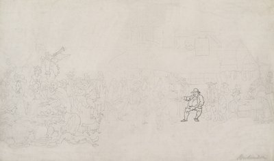 Sketch for The Recruiter by Thomas Rowlandson