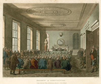 Society of Agriculture by Thomas Rowlandson