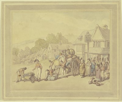 Soldiers at an Inn by Thomas Rowlandson