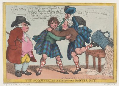 The Acquittal, or Upsetting the Porter Pot by Thomas Rowlandson