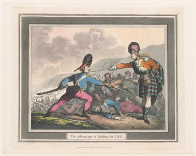The Advantage of Shifting the Leg, September 1798 by Thomas Rowlandson