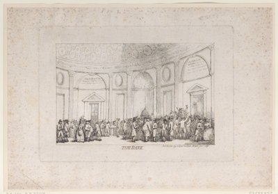The Bank by Thomas Rowlandson