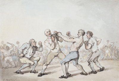 The Boxing Match by Thomas Rowlandson