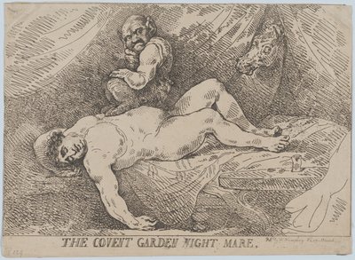 The Covent Garden Night Mare by Thomas Rowlandson