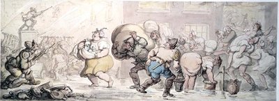 The Fire by Thomas Rowlandson