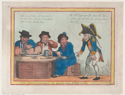 The French Admiral on Board the Euryalus by Thomas Rowlandson
