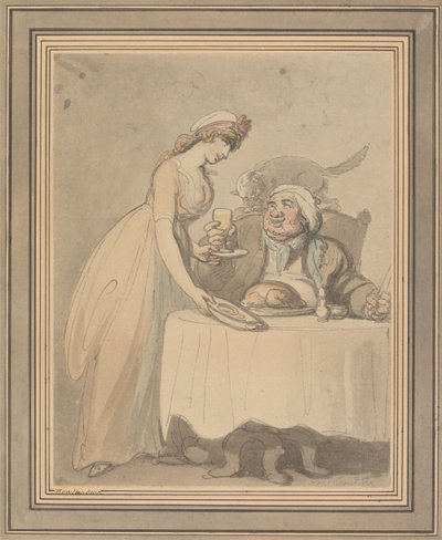 The Gourmand by Thomas Rowlandson