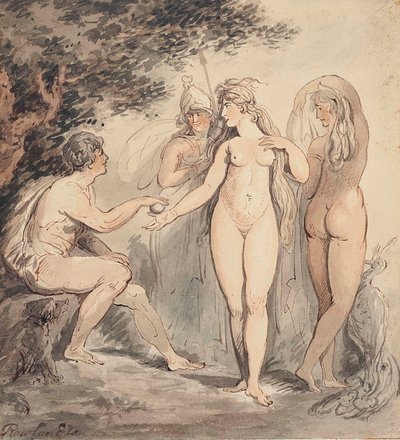 The Judgement of Paris by Thomas Rowlandson